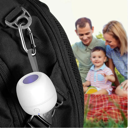 Portable UV Disinfection Storage Box, Type-C, White, Minimalist Design